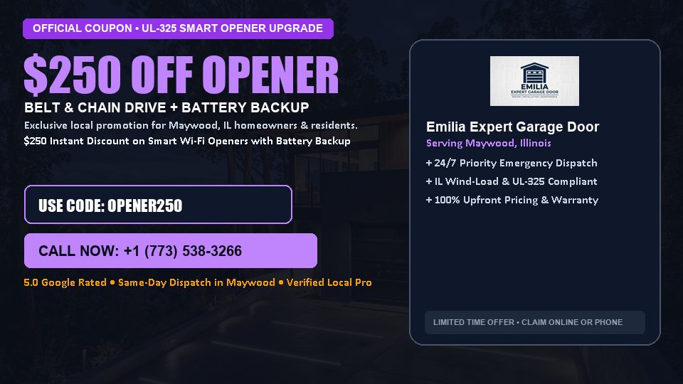 Emilia Expert Garage Door $250 OFF Premium LiftMaster Opener Installation